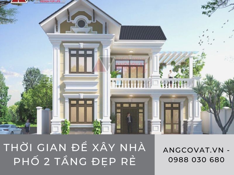 tư vấn xây nhà phố 2 tầng đẹp rẻ