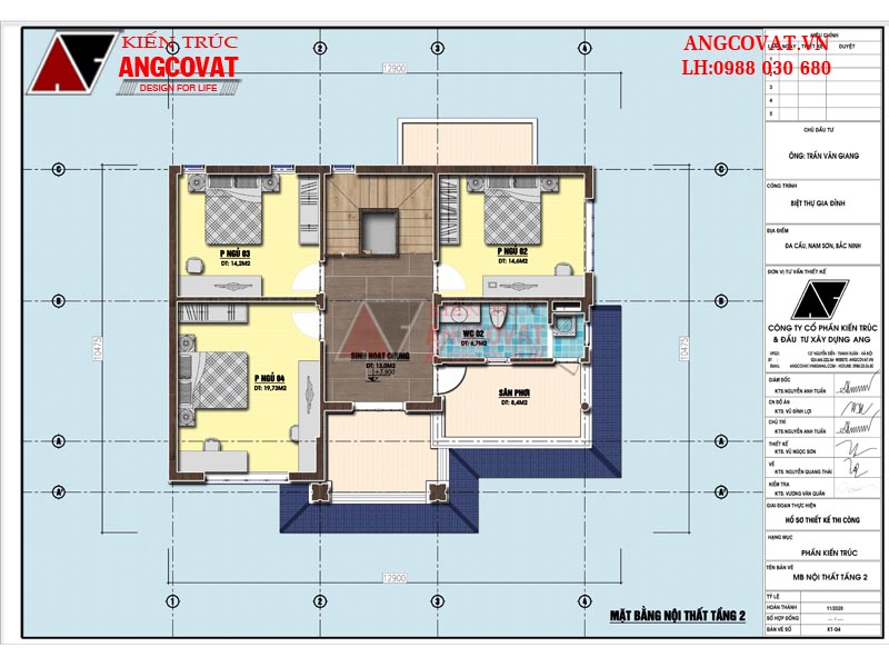 nhà 2 tầng 4 phòng ngủ 120m2