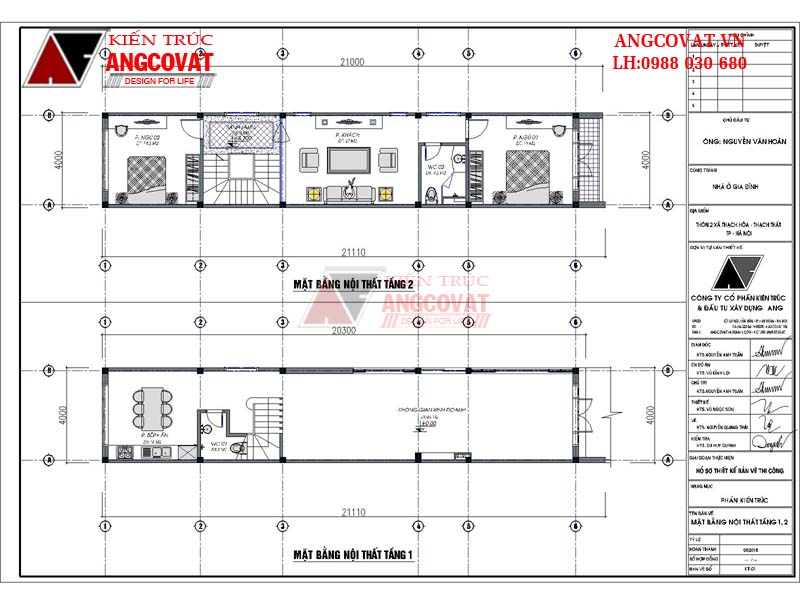 tư vấn xây nhà phố 2 tầng đẹp rẻ