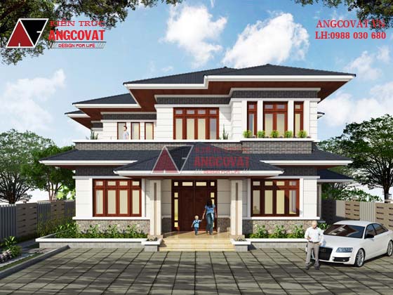 Mẫu biệt thự kiểu thái 2 tầng  diện tích 200m2 ở Thanh Hóa 2