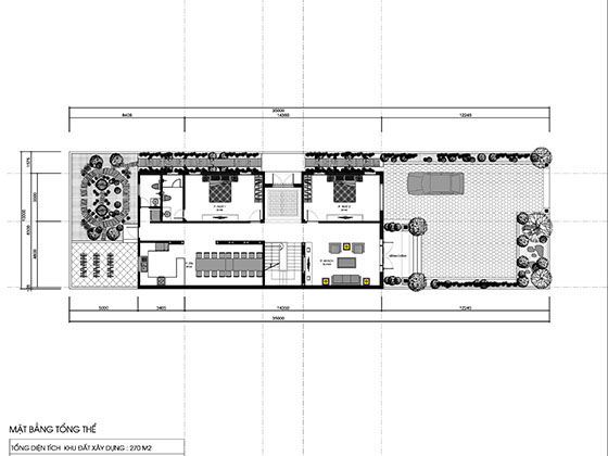 Thiết kế nhà cấp 4 2 phòng ngủ diện tích 160m2 ở Lai Châu 2