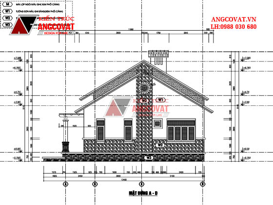 Thiết kế nhà 1 tầng ở quê 16x10m giá 800 triệu đẹp mê ly 6