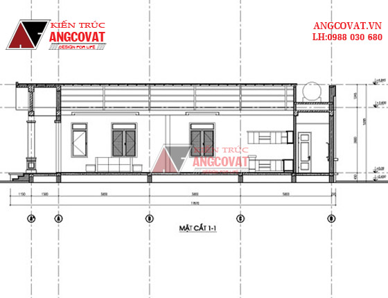 Thiết kế nhà 7x17m 1 tầng diện tích 120m2 ở thành phố Điện Biên 7