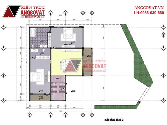 Tư vấn thiết kế nhà 120m2 3 tầng hình chữ L mái thái đẹp 3