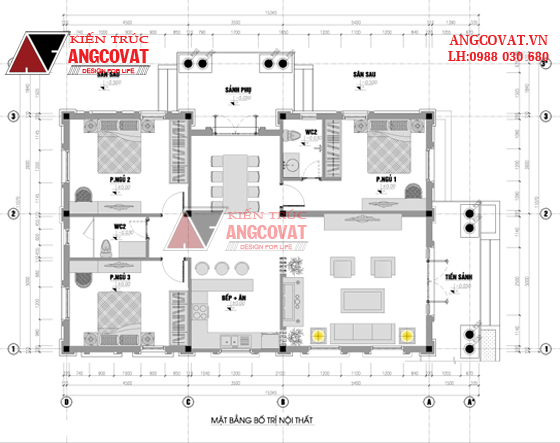 Xây nhà 1 tầng 100m2 phong cách cổ điển đẹp 4