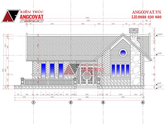 Xây nhà mặt tiền 10m 1 tầng 1 phòng ngủ hình chữ L giá 600 triệu 6